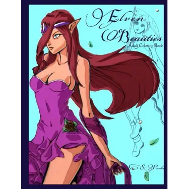 Elven Beauties: Adult Coloring Book