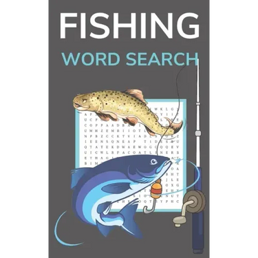 Fishing Word Search: Puzzle Book for Adults 5x8 Inches Pocket Size