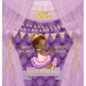 It's a Princess: Baby Shower Guest Book with African American Royal Black Girl Purple Theme, Wishes and Advice for Baby, Personalized with Guest Sign