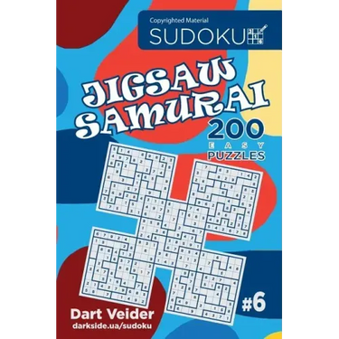 Sudoku Jigsaw Samurai - 200 Easy Puzzles 9x9 (Volume 6)