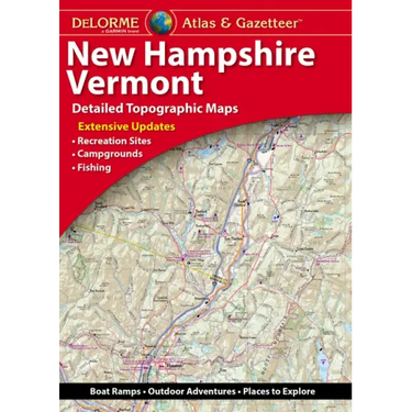 Delorme Atlas & Gazetteer: New Hampshire, Vermont