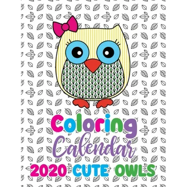 Coloring Calendar 2020 Cute Owls