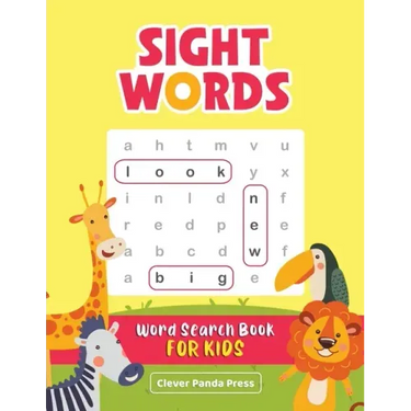 Sight Words Word Search Book for Kids: High-Frequency Words Activity Book - Dolch Sight Words Puzzles for Second and Third Graders