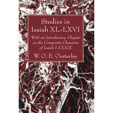 Studies in Isaiah XL-LXVI