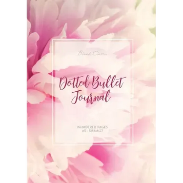 Dotted Bullet Journal: Medium A5 - 5.83X8.27 (Peony Flowers)