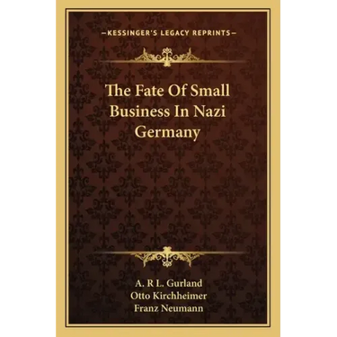 The Fate of Small Business in Nazi Germany