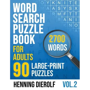 Word Search Book for Adults: 90 Large-Print English Puzzles