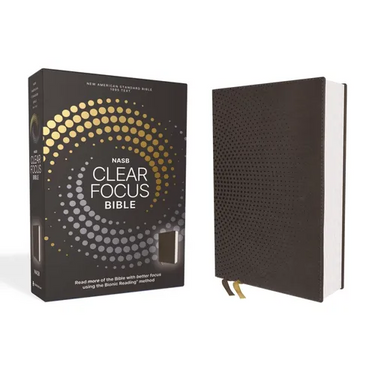 Nasb, Clear Focus Bible, Leathersoft, Charcoal Brown: Read More of the Bible with Better Focus