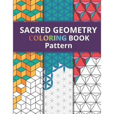 Sacred Geometry Pattern Coloring Book: Simply Beautiful Yet Complex Design for Kids and Adult / One Side Printing to Prevent Back Side Bleed / Stress