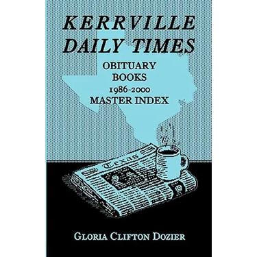 Kerrville Daily Times Obituary Books, 1986-2000, Master Index