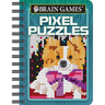 Brain Games - To Go - Pixel Puzzles: Color by Square Mosaic Activity Book Hidden Picture Puzzles Travel Size for Teens & Adults