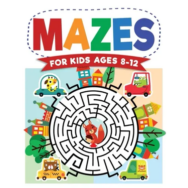 Mazes For Kids Ages 8-12: Maze Activity Book 8-10, 9-12, 10-12 year olds Workbook for Children with Games, Puzzles, and Problem-Solving (Maze Le