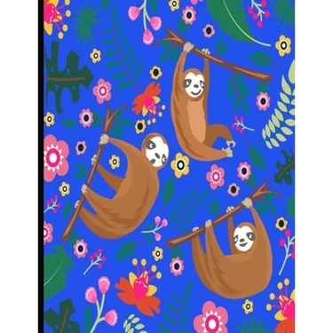 This Is My Super Cute Sloth Puzzle Book: Blue Cover Sloth Puzzle Book With 110 Pages. Tic Tac Toe, Hangman, 4 In A Row & Dots And Boxes Activities Boo