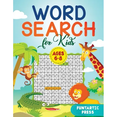 Word Search for Kids Ages 6-8: 80 Large Print Word Search Puzzles to Keep Your Child Entertained for Hours
