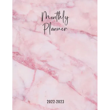 Montlhy Planner 2022-2023: Pink monthly planner to organize your day with mandala drawings