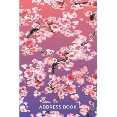 Address Book for Women: Address Organizer for Girls Women & Flower Lovers - Pink Cherry Blossom