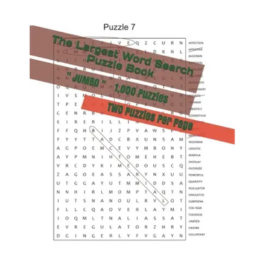 The Largest Word Search Puzzle Book: 1,000 Puzzles - JUMBO size LARGE print