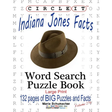 Circle It, Indiana Jones Facts, Word Search, Puzzle Book
