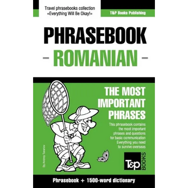 English-Romanian phrasebook and 1500-word dictionary