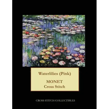 Waterlilies (Pink): Monet cross stitch pattern