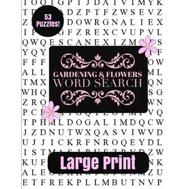Gardening & Flowers Large Print Word Search