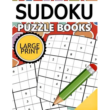 Sudoku Puzzle Books LARGE Print: Easy, Medium to Hard Level Puzzles for Adult