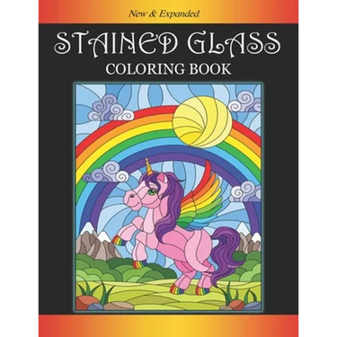 Stained Glass Coloring Book: Encouraging Coloring Book with Whimsical Designs & Beginner-Friendly Art Activities to Boost Self-Esteem, on High-Qual