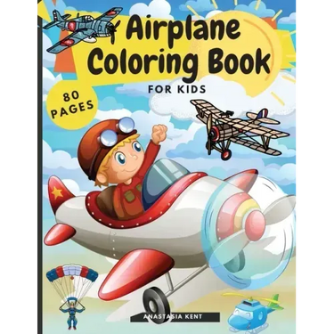 Airplane Coloring Book for Kids