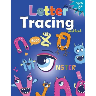 Letter Tracing Workboo (Monster): Kindergarten Tracing Workbook