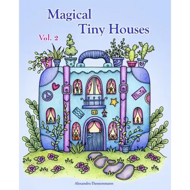 Magical Tiny Houses - Volume 2: Relax and dream ‒ a coloring book for adults.