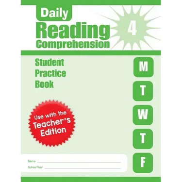 Daily Reading Comprehension, Grade 4 Student Edition Workbook