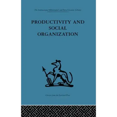 Productivity and Social Organization: The Ahmedabad Experiment: Technical Innovation, Work Organization and Management