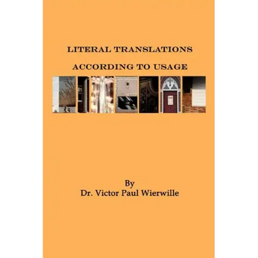 Literal Translations According to Usage