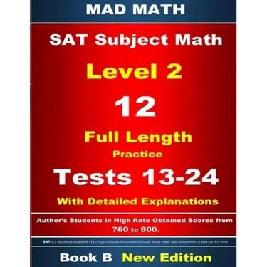 2018 SAT Subject Level 2 Book B Tests 13-24