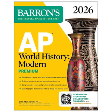 AP World History: Modern Premium, 2026: Prep Book with 5 Practice Tests + Comprehensive Review + Online Practice