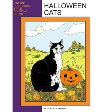 Halloween Cats: Coloring Book