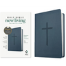 NLT Premium Value Compact Bible, Filament Enabled (Leatherlike, Navy Cross)