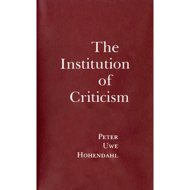 The Institution of Criticism
