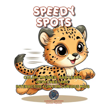 Speedy Spots: Color, Answer, and Learn with Cheetahs: Interactive Fun for Curious Kids