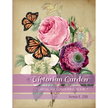 Victorian Garden: Greyscale Colouring Book 7