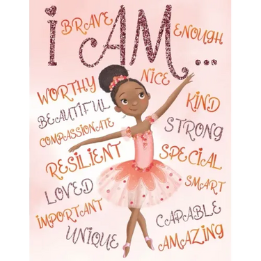 I Am: Empowering Coloring Book for Black and Brown Girls with Natural Curly Hair Positive Affirmations for African American Girls