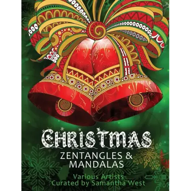 Christmas Zentangles and Mandalas: Coloring Books for Grown-Ups, Adult Relaxation