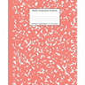 Marble Composition Notebook College Ruled: Coral Pink Marble Notebooks, School Supplies, Notebooks for School