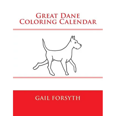 Great Dane Coloring Calendar