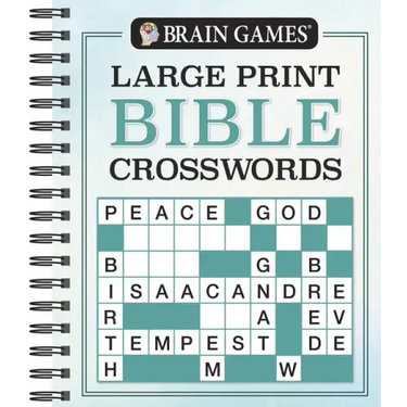 Brain Games - Large Print Bible Crosswords