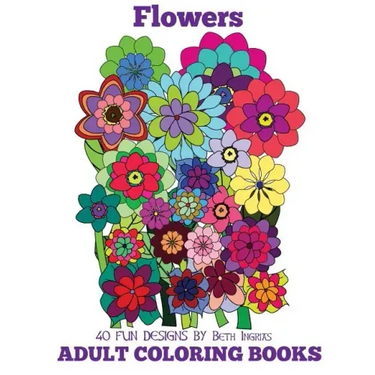 Adult Coloring Books: Flowers