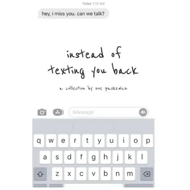 instead of texting you back
