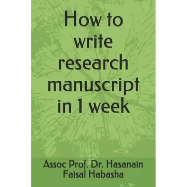 How to write research manuscript in 1 week