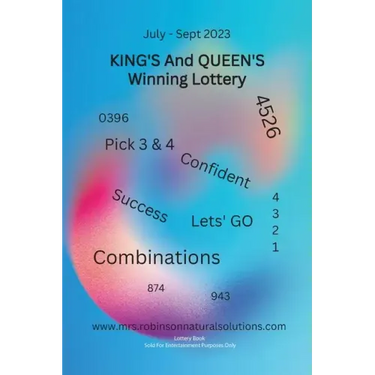 King's And Queen's Winning Lottery: July-Sept 2023