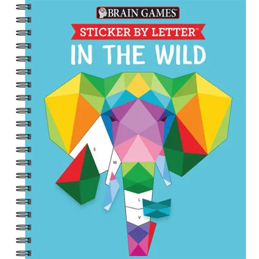 Brain Games - Sticker by Letter: In the Wild (Sticker Puzzles - Kids Activity Book)